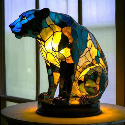 LED Small Night Lamp Art Animal Statue Creative Home Desktop Decoration ShopyWave