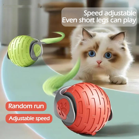 New Interactive Cat Toys Ball Auto Electric Rolling Ball Toys For Cat Kitty Pets Smart Automatic Teaser USB Rechargeable Cat Toy Pet Products ShopyWave
