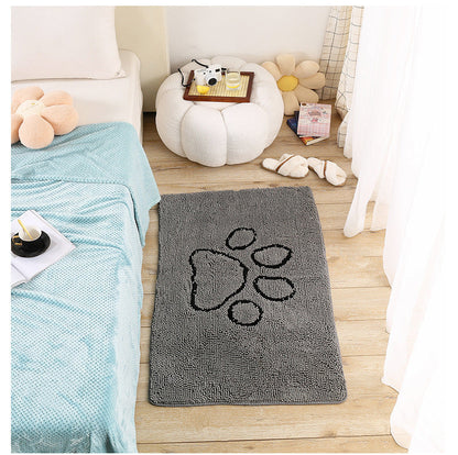 Chenille Embroidered Mat Absorbent For Pets ShopyWave