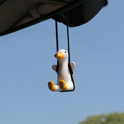 Car Pendant Cute Anime Little Duck Swing Auto Rearview Mirror Hanging Ornaments Interior Decoraction Accessories For Girls Gifts ShopyWave