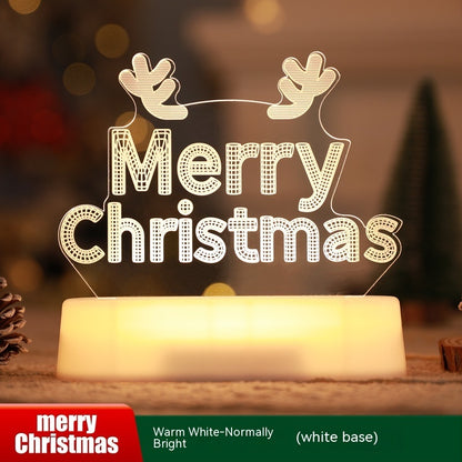 Christmas Decoration 3D Lamp Acrylic LED Night Lights New Year Valentines Day Christmas Kids Gift Christmas Ornaments ShopyWave