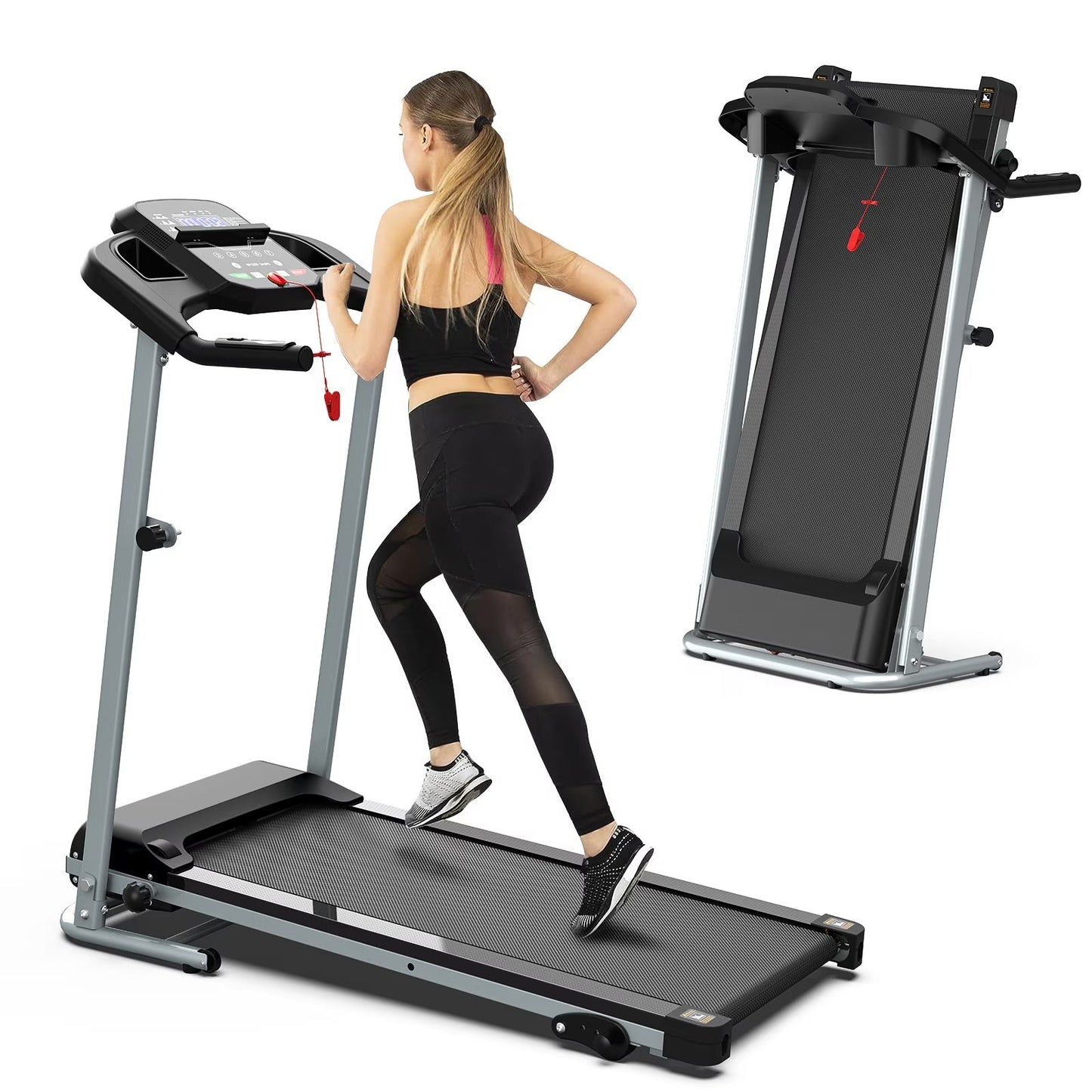 Home Folding Treadmill With Pulse Sensor ShopyWave