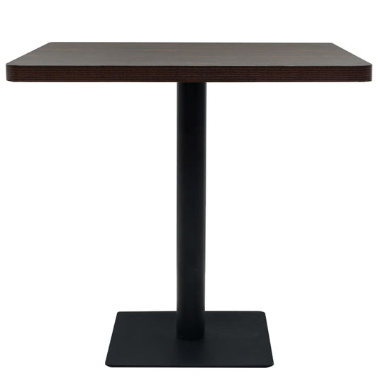 vidaXL Bistro Table Kitchen Bar Table Dining Room Table MDF and Steel Round VidaXL
