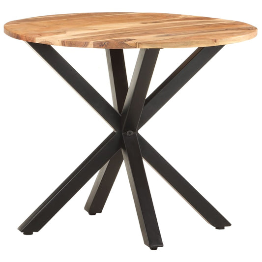vidaXL Side Table 26.8"x26.8"x22" Solid Acacia Wood VidaXL