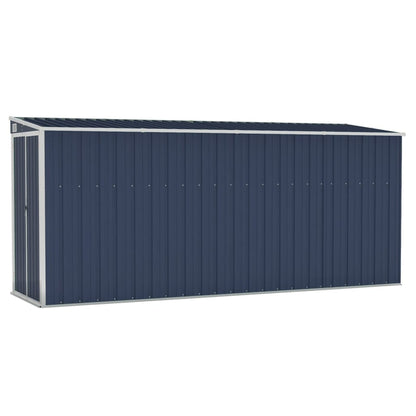 vidaXL Storage Shed Wall-mounted Garden Shed for Backyard Galvanized Steel VidaXL