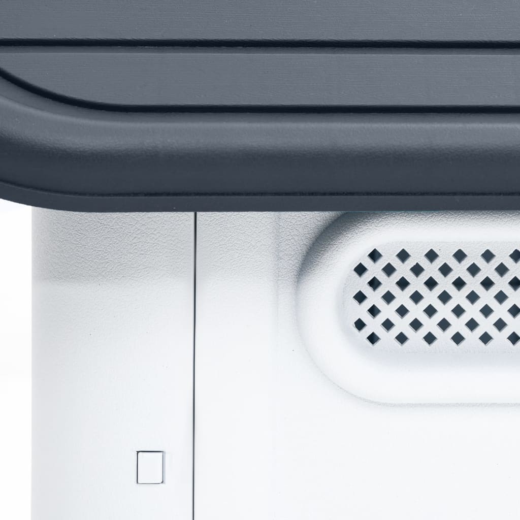 vidaXL Dog House Garden Dog Kennel Small Pet Cage Puppy Shelter Polypropylene-4