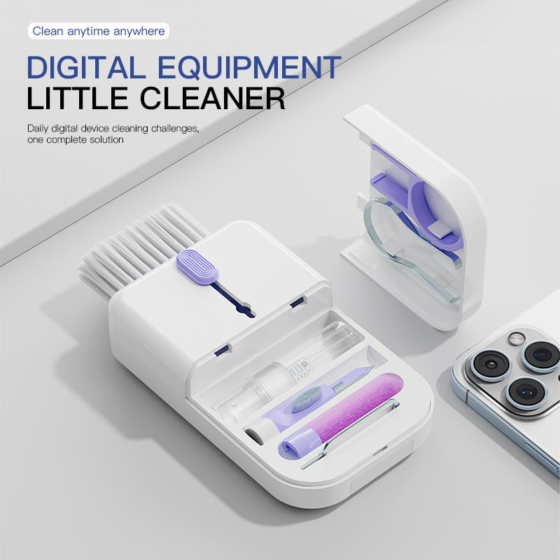 Portable 11 In 1 Multifunctional Cleaning Kit Computer Keyboard Cleaner Phone Screen Clean Tools Earphone Clean Brush With Storage Box ShopyWave