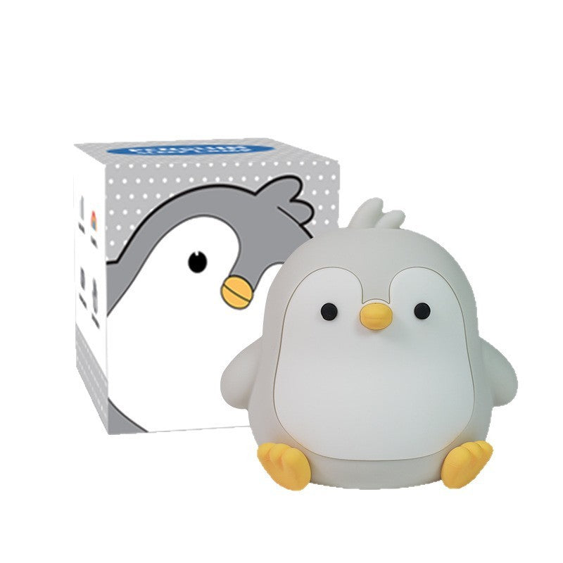 Baby Penguin Small Night Bedroom Bedside Silicone Pat Lamp ShopyWave