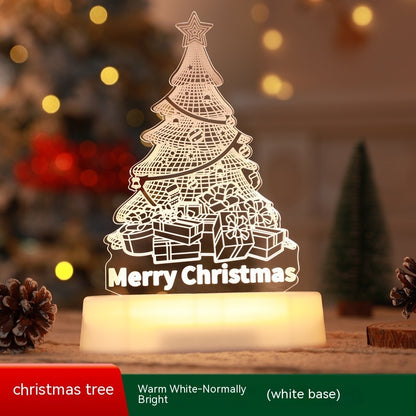 Christmas Decoration 3D Lamp Acrylic LED Night Lights New Year Valentines Day Christmas Kids Gift Christmas Ornaments ShopyWave
