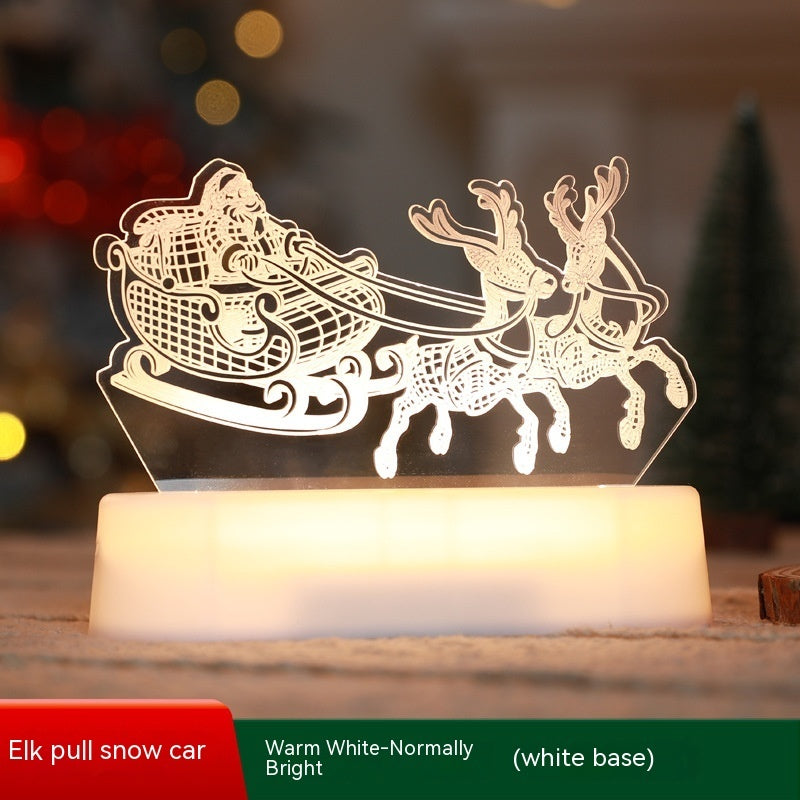 Christmas Decoration 3D Lamp Acrylic LED Night Lights New Year Valentines Day Christmas Kids Gift Christmas Ornaments ShopyWave