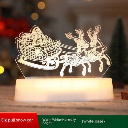 Christmas Decoration 3D Lamp Acrylic LED Night Lights New Year Valentines Day Christmas Kids Gift Christmas Ornaments ShopyWave