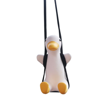 Car Pendant Cute Anime Little Duck Swing Auto Rearview Mirror Hanging Ornaments Interior Decoraction Accessories For Girls Gifts ShopyWave