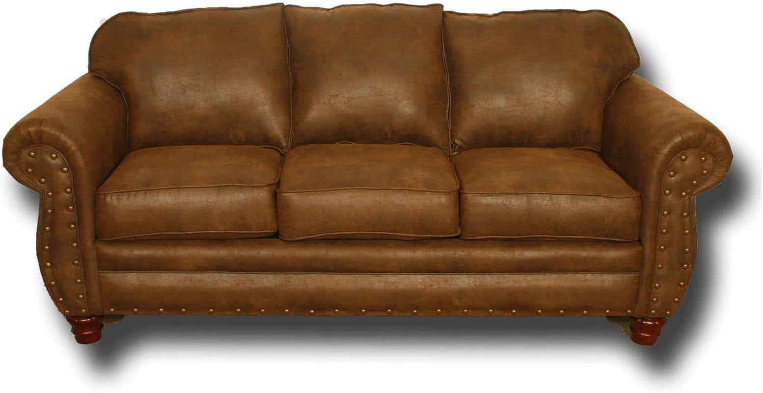 Sedona 4 Piece Leather Look Microfiber Sofa Set With Loveseat Chair Ottoman ShipItFurniture
